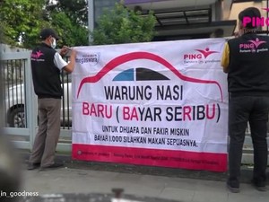 Salut! Warung Nasi Ini Sediakan Menu Rp 1.000 untuk Orang Tak Mampu