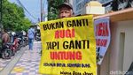 Bawa Pohon Pisang-Sengon, Warga Terimbas Tol Yogya-Solo Geruduk BPN