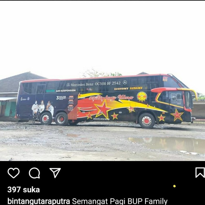Bus PO Bintang Utara Putra kelas Economy Luxury