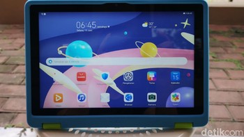 MatePad 10T Kids Edition ini bakal dirilis pada 16 Juni besok pada pukul 19.00 WIB malam, yang akan ditayangkan di beberapa platform, salah satunya adalah akun YouTube Huawei mobile Indonesia. Foto: Fino/detikcom