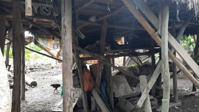 Kandang ayam tempat pasutri lansia tinggal 7 tahun di Sumsel