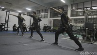 Mereka berlatih untuk persiapan Pekan Olahraga Nasional (PON) Papua XX.