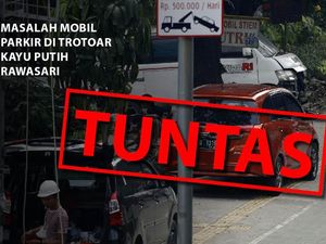 Before-After Pembatas Trotoar Dipasang Halau Parkir Liar di Rawasari Jakpus