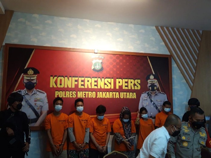 Para Pelaku Pesta Sabu di Puncak