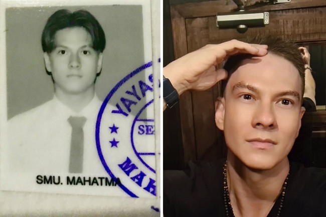 Memiliki paras blasteran Prancis, wajah Betrand Antolin memang sudah terlihat mempesona sejak duduk di bangku sekolah. Wajahnya pun hingga saat ini tak terlalu banyak berubah. Foto: dok. Instagram/@bertrand1407