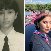 Penampilan Ayu Azhari saat sekolah benar-benar berhasil bikin pangling. Dulu Ayu memiliki rambut panjang dan berponi. Wajahnya pun masih terlihat imut dan lugu. Foto: dok. Instagram/@ayukhadijahazhari