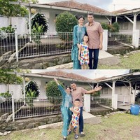 Uut Permatasari pada pertengahan 2021 ini menjadi sorotan usai mengunggah foto dirinya bersama sang suami dan anak semata wayang mereka di depan rumah dinas yang selama ini mereka tempati. Rumah dinas tersebut berada di kawasan Lembang, Bandung, Jawa Barat. Foto: Dok. Instagram @uutpermatasari