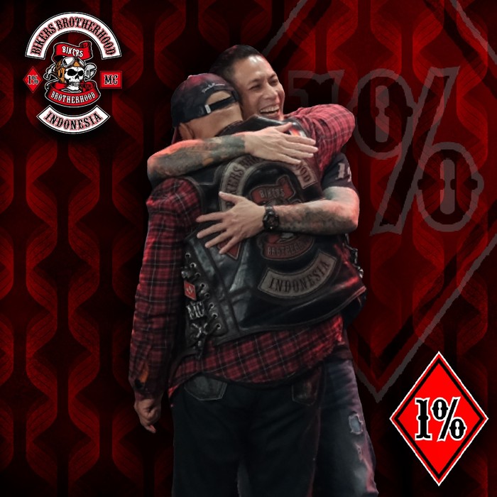 Mas Wawul dan Chef Juna Bikers Brotherhood 1% MC Indonesia