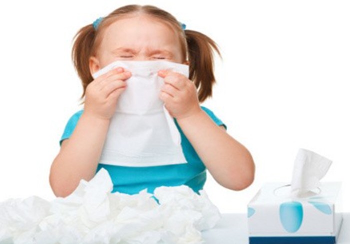 Ilustrasi anak flu Ilustrasi anak flu