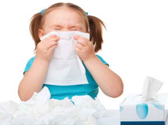 Ilustrasi anak flu
