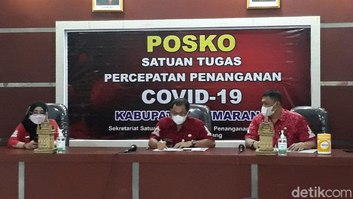 Jumpa pers penanganan COVID-19 Kabupaten Semarang di Kantor Bupati, Ungaran Barat, Rabu (16/6/2021).