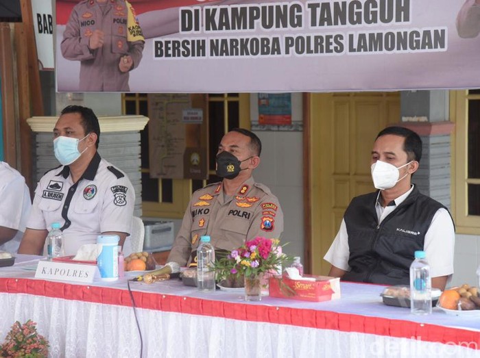 Launching Kampung Tangguh Semeru Bersih Narkoba di Desa Sidorejo, Kecamatan Deket, Rabu (16/6/2021).