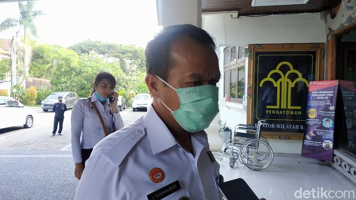 Kepala Kantor Wilayah Kementerian Hukum dan Hak Asasi Manusia (Kanwil Kemenkumham) Bali Jamaruli Manihuruk (Sui Suadnyana/detikcom)