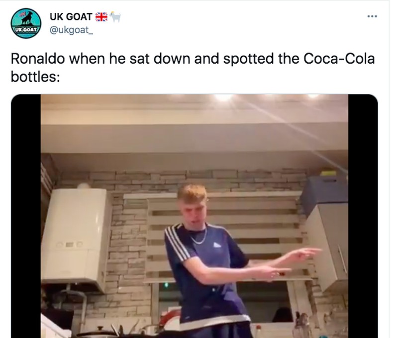 Meme Ronaldo Coca Cola