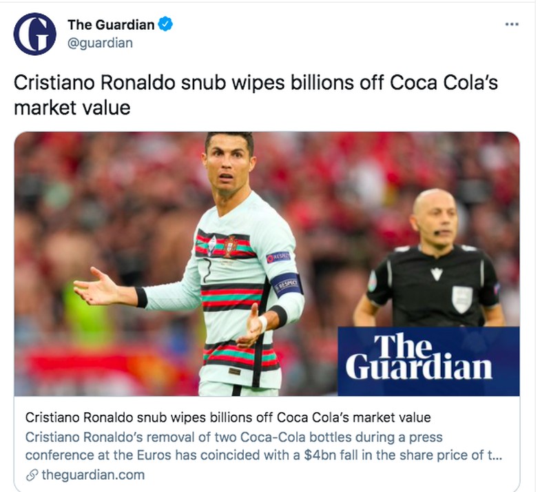 Meme Ronaldo Coca Cola