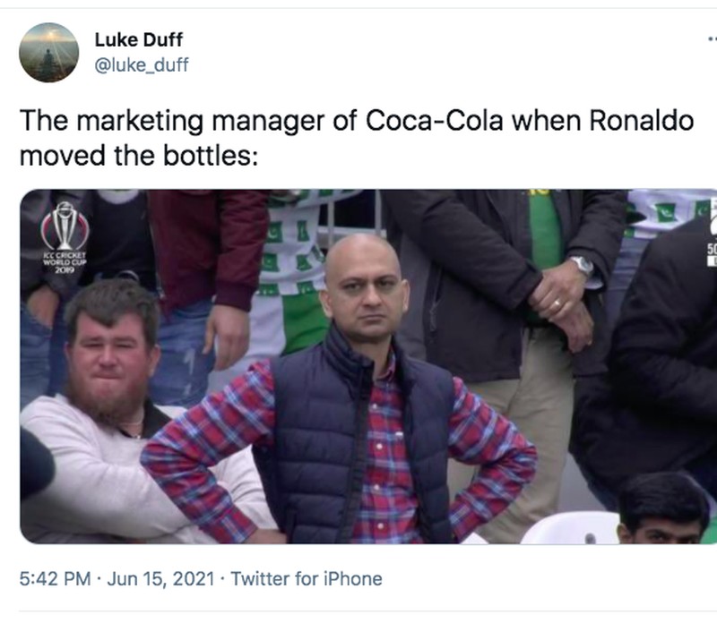 Meme Ronaldo Coca Cola