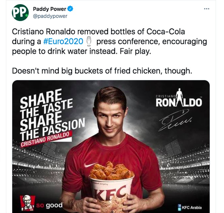 Ronaldo coca cola