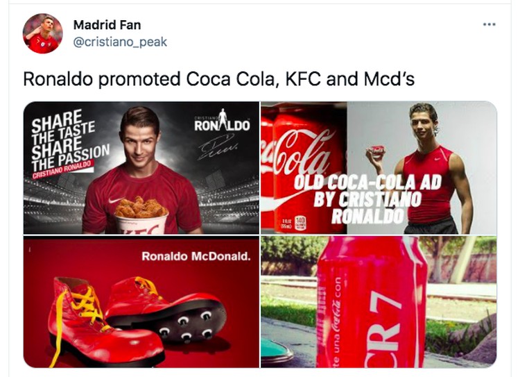 Ronaldo coca cola