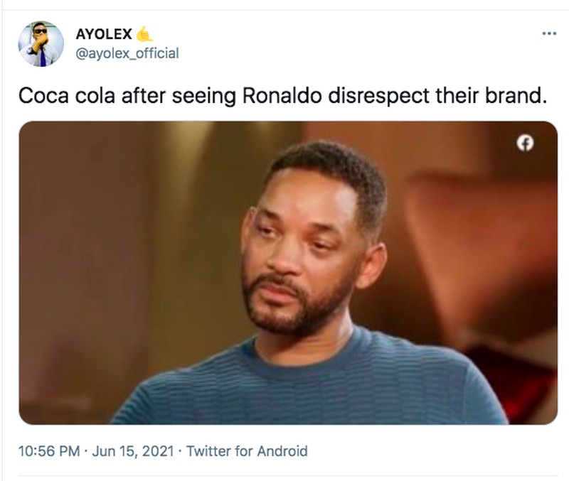 Meme Ronaldo Coca Cola