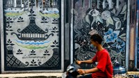 Mural ini mempercantik Jalan Mayang 1, Kecamatan Larangan, Kota Tangerang.