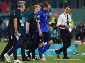 Chiellini Jadi Korban Kemenangan Italia atas Swiss