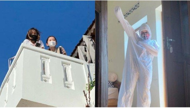 Kedua anak Zaskia Adya Mecca, Kana Sybilla dan Kala Madali juga dinyatakan positif terinfeksi COVID-19. Kabar tersebut diumumkan oleh Zaskia melalui media sosial Instagramnya. Zaskia juga tampak membagikan foto kedua putrinya yang sedang melakukan isolasi mandiri. Foto: Instagram/@zaskiadyamecca