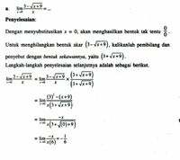 Contoh Soal Limit Fungsi Aljabar Dan Pembahasannya Lengkap - Halaman 2