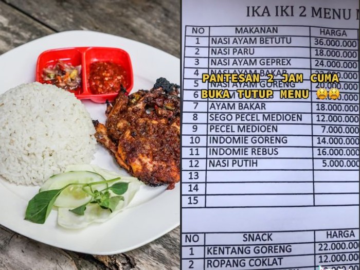 Harga makanan jutaan Viral Kafe Tawarkan Nasi Ayam Betutu Seharga Rp 36 Juta, Ini Fakta Sesungguhnya!