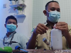 Top! Karyawan RS Bikin Alat Cuci Tangan Tanpa Sentuh dari Barang Bekas