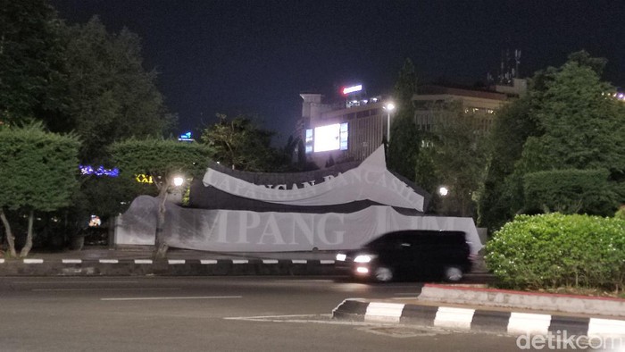 Kawasan lapangan Simpang Lima Semarang, Kamis (17/6/2021).