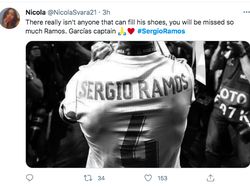 Sergio Ramos dan Real Madrid Berpisah, Netizen Jadi Gundah