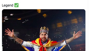 Tak ada yang menyangkal pengaruhnya yang besar sebagai kapten Madrid. Foto: Twitter