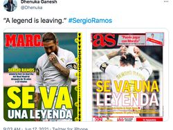 Sergio Ramos dan Real Madrid Berpisah, Netizen Jadi Gundah