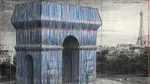 Foto: Rancangan Tampilan Baru Arc de Triomphe, Dibungkus Kain Biru