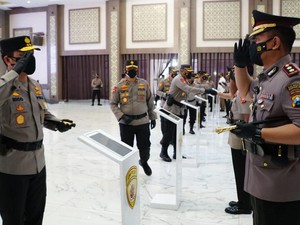 Sejumlah Kapolres dan PJU di Polda Jatim Resmi Diganti