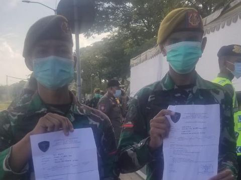 polisi diswab antigen
