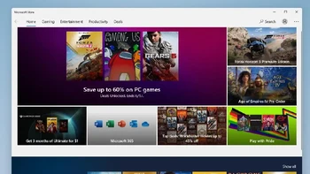 Windows 11 dikabarkan akan menghadirkan update besar-besaran untuk Windows Store. Tapi sepertinya dari bocoran awal ini belum terlihat perubahan signifikan terhadap tampilan Windows Store di Windows 11. Foto: The Verge