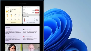Setelah lama dihilangkan, Windows 11 akan kembali menghadirkan Widgets. Widgets ini akan menampilkan cuaca, berita, dan konten web lainnya. Foto: The Verge