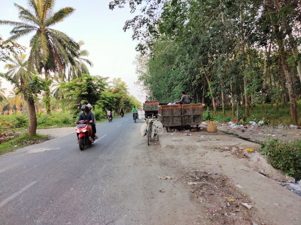 Kondisi lokasi yang sempat terjadi tumpukan sampah di Asahan, Jumat (18/6/2021)