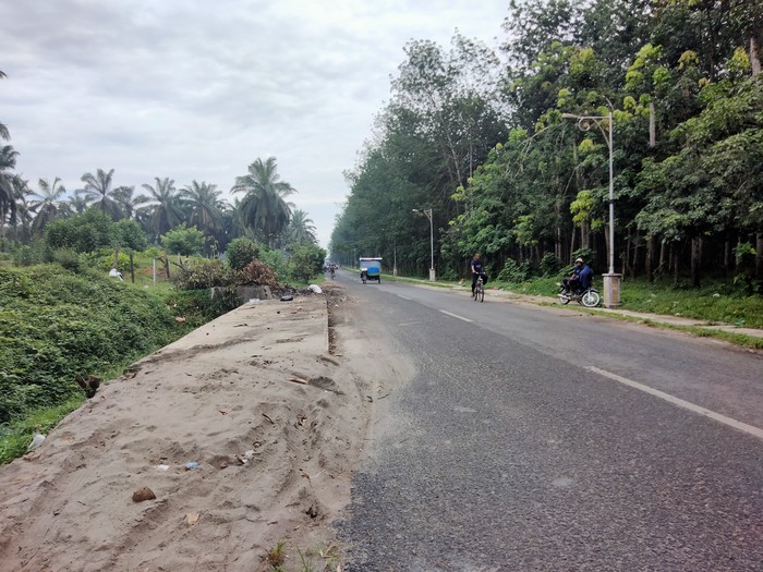 Kondisi lokasi yang sempat terjadi tumpukan sampah di Asahan, Jumat (18/6/2021)
