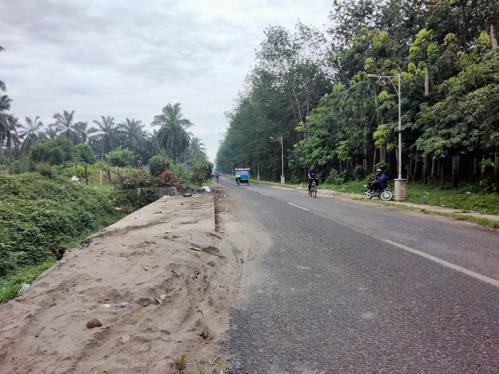 Kondisi lokasi yang sempat terjadi tumpukan sampah di Asahan, Jumat (18/6/2021)