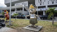 Venue Aquatik PON XX Papua seluas 3 hektar dengan luas bangunan 17.782 meter persegi terdiri dari 1.500 kursi tribun, kolam tanding, kolam diving, kolam pemanasan, filter kolam, dan pendukung lainnya telah selesai di bangun Kementerian PUPR dengan dana Rp400 miliar lebih. ANTARA FOTO/Indrayadi TH.