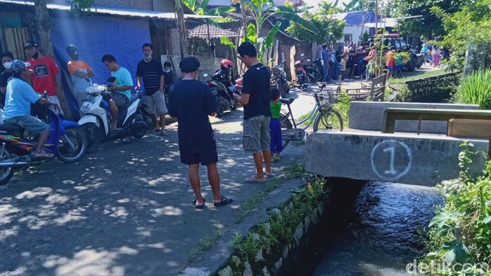 Saluran air yang berada di dekat rumah balita tewas usai hanyut di Klaten