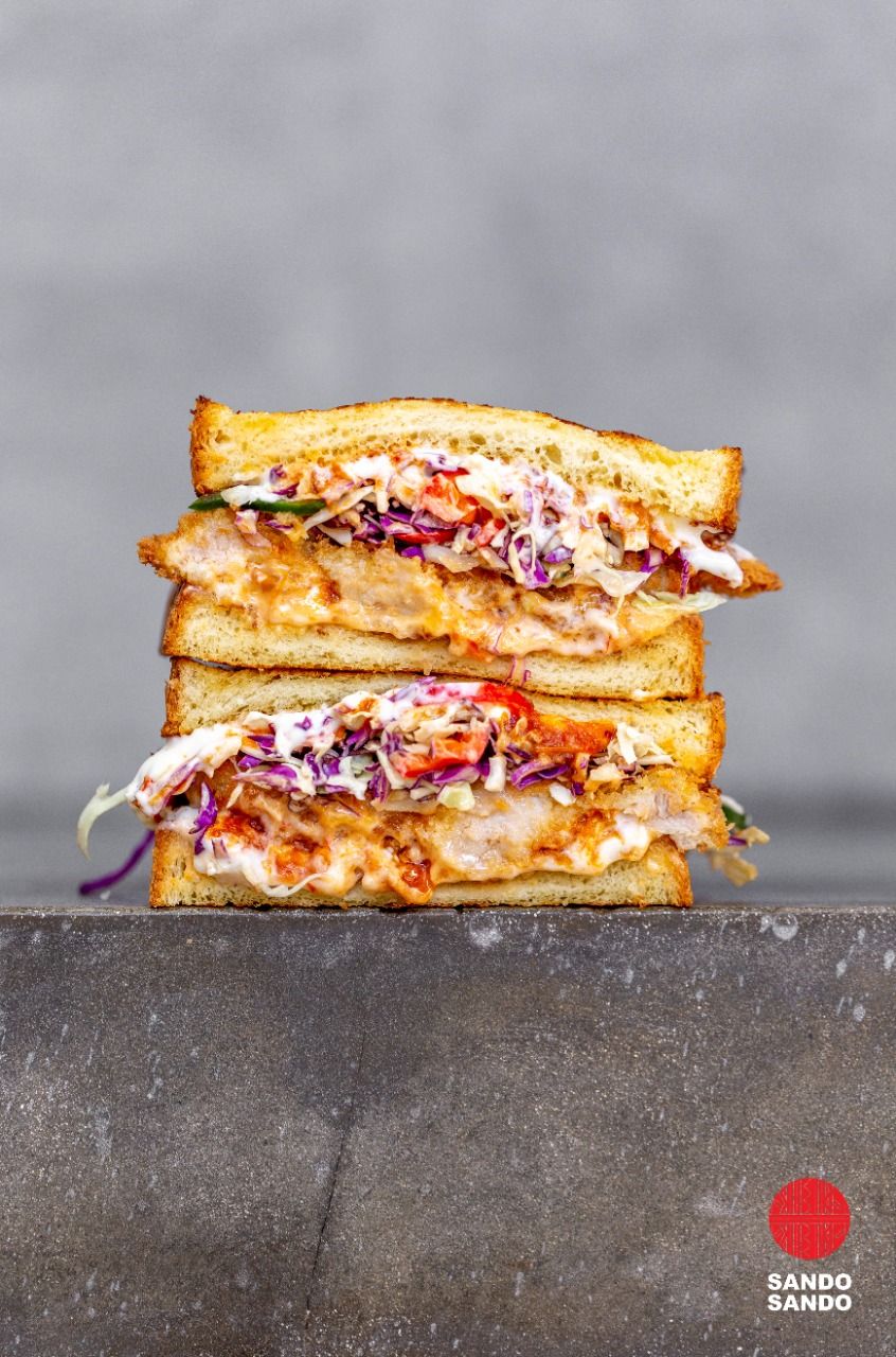 Gurihnya Sando, Sandwich Jepang Isi Cheeseburger dan Katsu Sambal