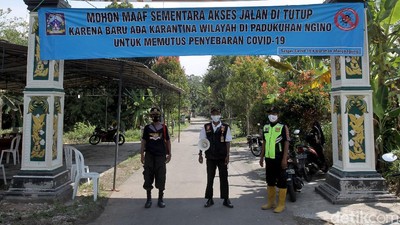 Satu Padukuhan di Sleman Lockdown Gegara Klaster Ziarah
