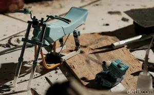 Wow! Miniatur Yamaha RX-King Ini Dibuat dari Barang Bekas