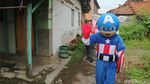 Captain America Turun Tangan Ajak Warga Kudus Vaksin