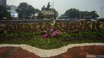 Dekorasi Jakarta Bangkit Percantik Kawasan Patung Kuda