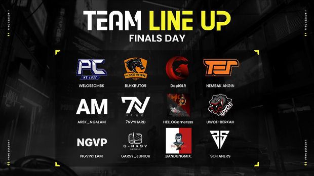 Inilah ke-12 Tim yang Berangkat ke Finals Free Fire Royale Combat 7