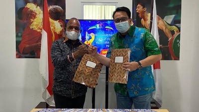 Momen Kerja Sama Pengelolaan Dana Pekan Paralimpik Nasional